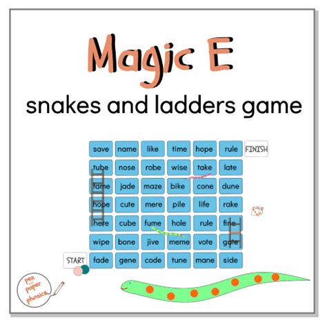 Magic E Snakes and Ladders .
